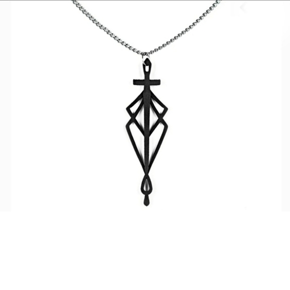 🆕️🆑️ ROGUE+WOLF LIGHT OVER DARK CHOKER | 3D Witch Spider Silk Blade Black - Picture 2 of 12